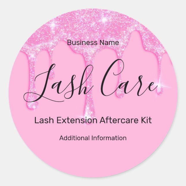 Étiquette de kit de soins postérieur pour Lash Sof (Devant)
