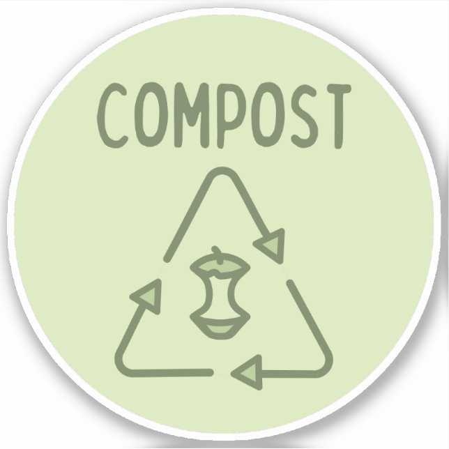 Étiquette de la baie Compost (Devant)
