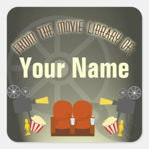 ÉTIQUETTE de la bibliothèque de films DVD