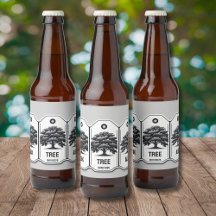 Étiquette de la bière Ale de chêne
