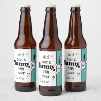 Étiquette de la bière de Pâques, Bunny a-t-il dit 