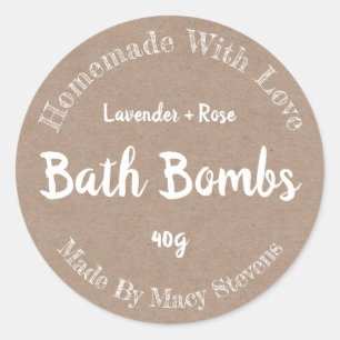 Étiquette de la bombe customisée