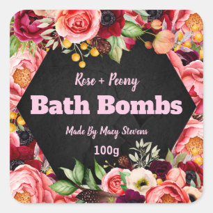 Étiquette de la bombe customisée