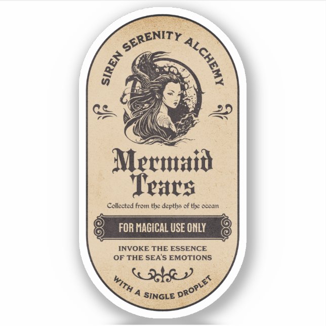 Étiquette de la bouteille d'apothèque d'Halloween  (Devant)