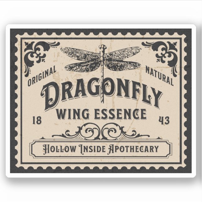 Étiquette de la bouteille d'apothèque d'Halloween  (Devant)