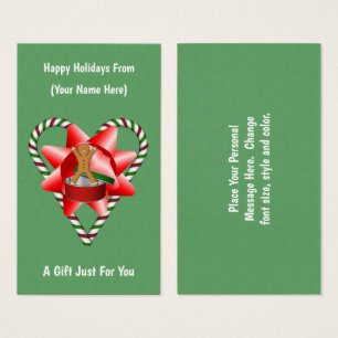Étiquette de la carte cadeau de Noël Gingerbread C