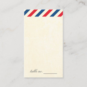 Étiquette de la carte d'escorte d'Airmail