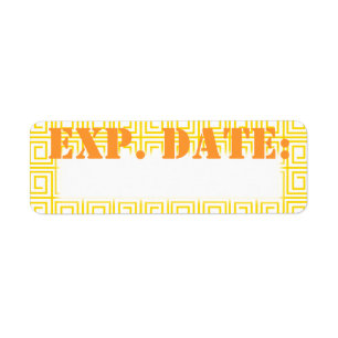 Étiquette de la date d'expiration de la Grèce ja