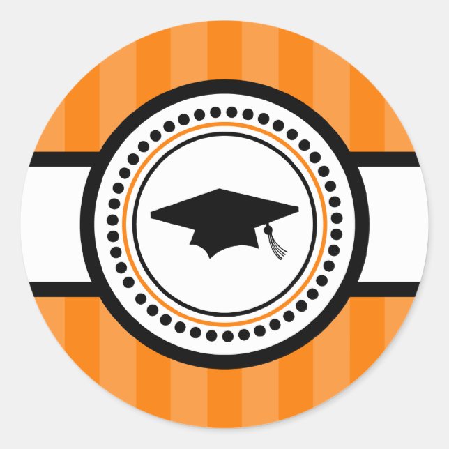 Étiquette de la grille de diplôme (Orange) (Devant)