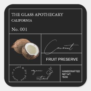 Étiquette de la noix de coco
