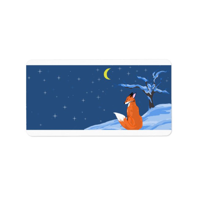 Étiquette de la nuit d'hiver (Devant)