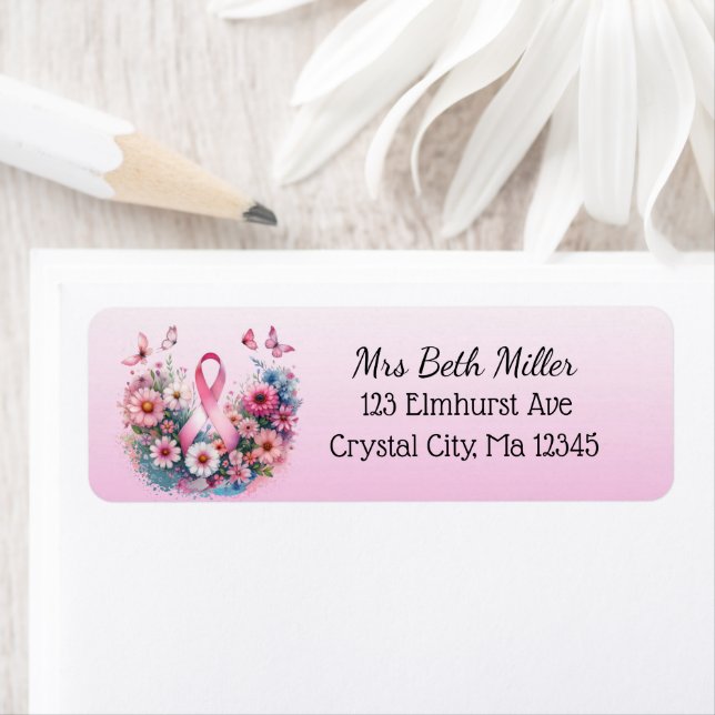 Étiquette de la poste de la sensibilisation au can (En situation)