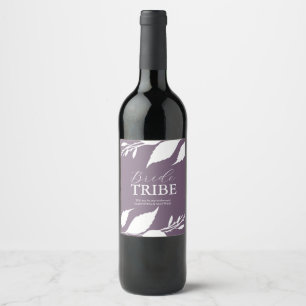 Étiquette de la proposition de la ménagère pourpre