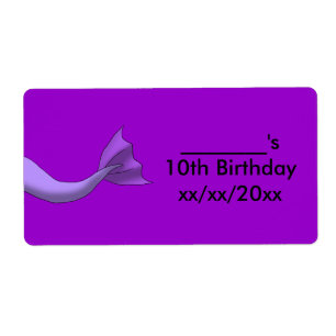 Étiquette de la queue de sirène de lavande Vin ou 