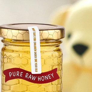 Étiquette de la sécurité de la boîte de miel d'ave