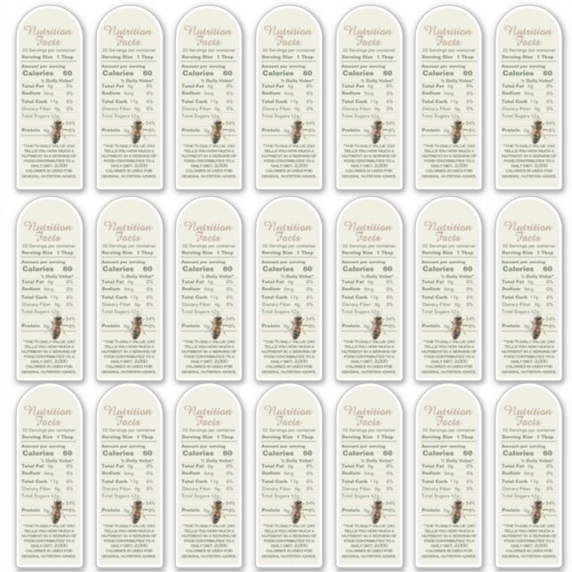 étiquette de la valeur nutritive de 16 oz Bouth Ho (Devant)