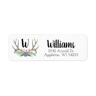Étiquette de l'adresse de retour Antler