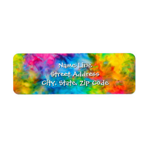 Étiquette de l'adresse de retour colorée de [Crava
