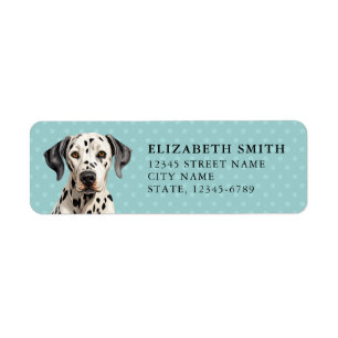 Étiquette de l'adresse de retour Dalmatie