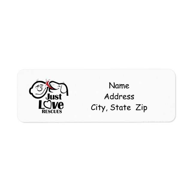 Étiquette de l'adresse de retour de chien de la Se (Devant)