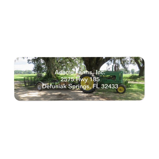 Étiquette de l'adresse de retour de l'ancien tract (Devant)