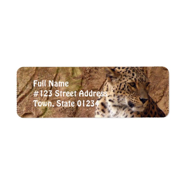Étiquette de l'adresse de retour de Leopard survei (Devant)