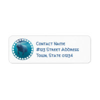 Étiquette de l'adresse de retour de Manatee