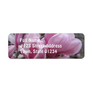 Étiquette de l'adresse de retour des fleurs de Mag