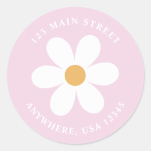 Étiquette de l'adresse de retour du lilas de marai