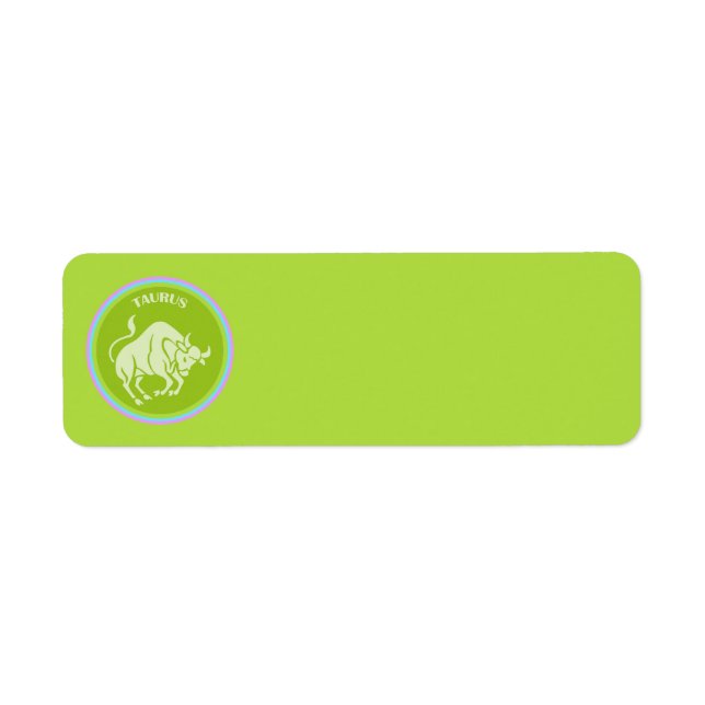 Étiquette de l'adresse de retour Taurus (Devant)