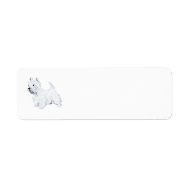 Étiquette de l'adresse de retour Westie Love (Devant)