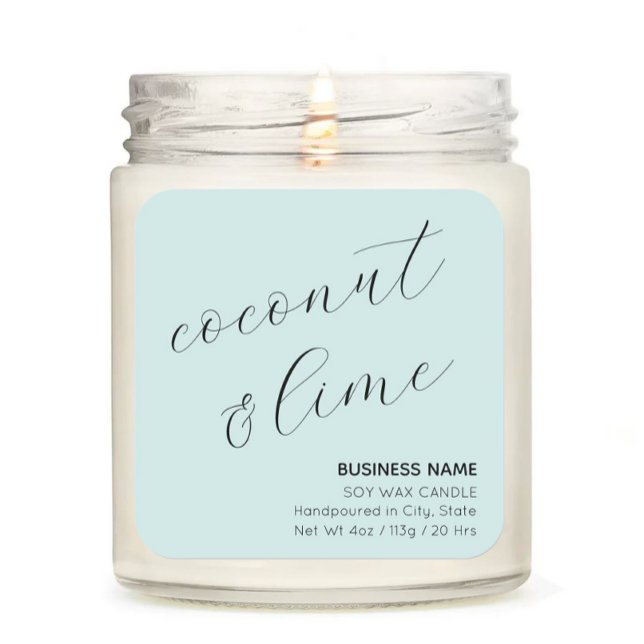 Étiquette de l'autocollant cosmétique Mint Green E (Créateur téléchargé)