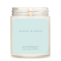 Étiquette de l'autocollant cosmétique Mint Green E
