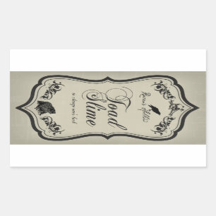 Étiquette de l'autocollant de la boîte d'Halloween