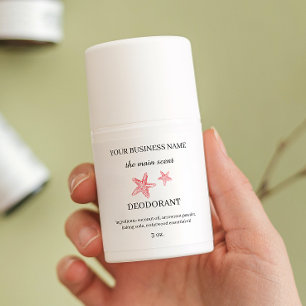 Étiquette de l'autocollant déodorant de l'étoile d