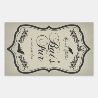 Étiquette de l'autocollant Jar Halloween à la four