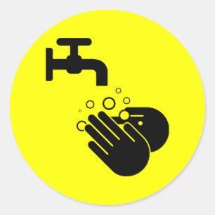 Étiquette de lavage des mains