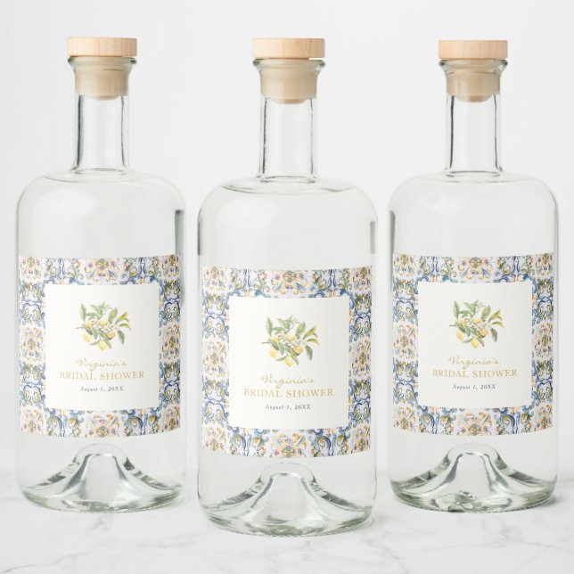 Étiquette de liqueur italienne (Bouteilles)