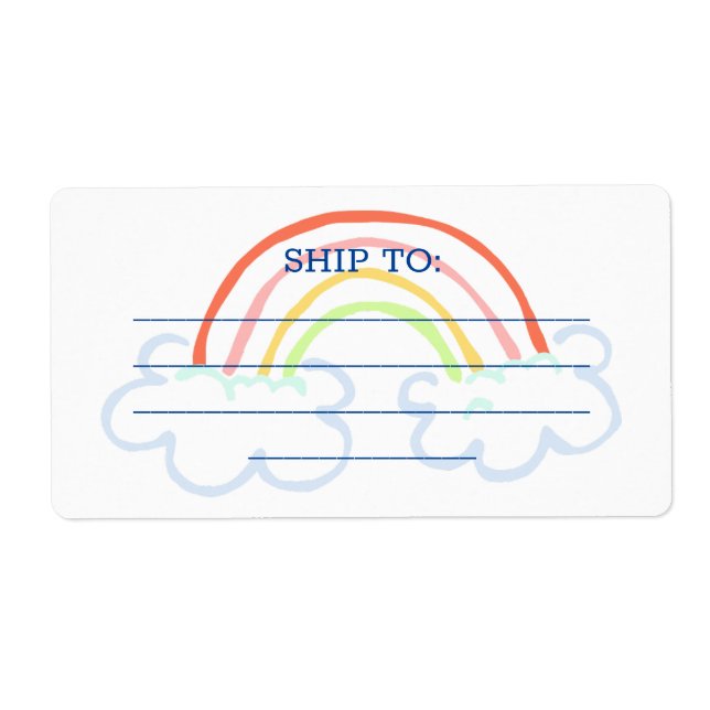 Étiquette de livraison Rainbow (Devant)