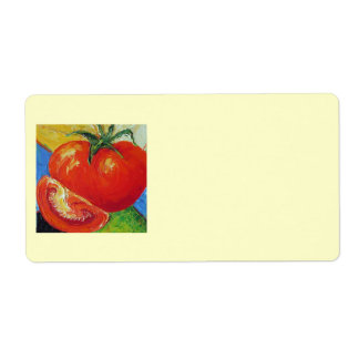 Étiquette de livraison Red Tomato