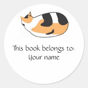Étiquette de livre Kitty