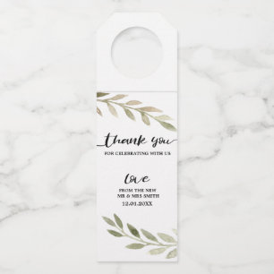 Étiquette de l'Merci Mariage de script de fusion d