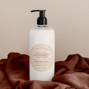 Étiquette de logo rose Dusty