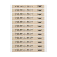 Étiquette de logos à bougie mince en papier de pho