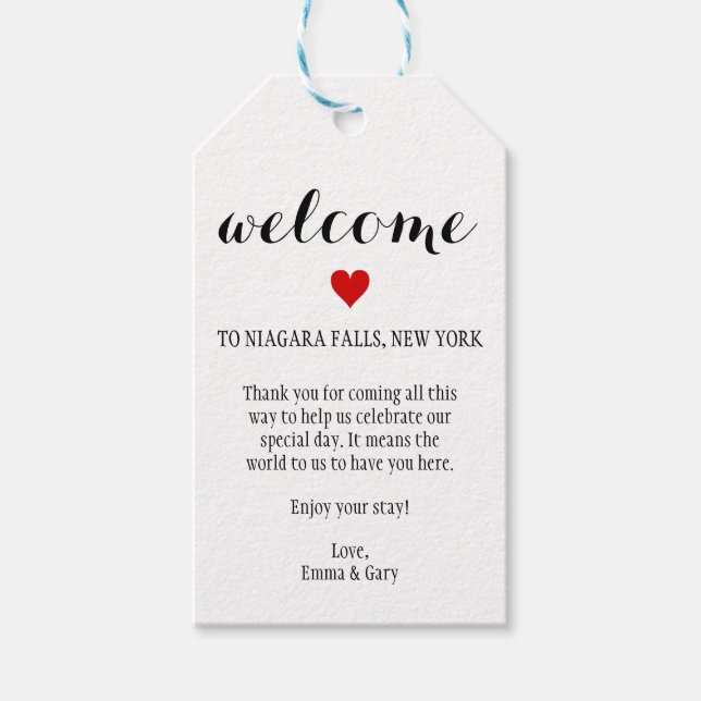 Étiquette de mariage de destination des invités de (Devant)