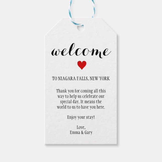 Étiquette de mariage de destination des invités de (Devant)