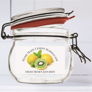 Étiquette de Marmalade de citron maison