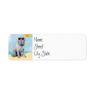 Étiquette de mastino d'été