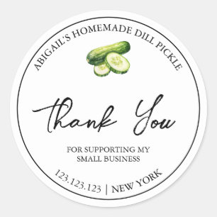 Étiquette de Merci simple en chiche fait maison