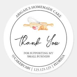 Étiquette de Merci simple fait maison